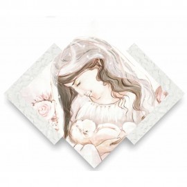 Arte Mania Quadro Maternità Con Fiori Rosa