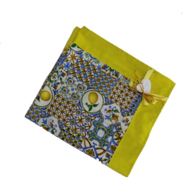 Coprimacchia Artigianale in Cotone con Rifinitura Riccio - Modello Costiera Sorrentina - Forever - 100% Made in Italy