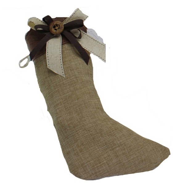 Calza Artigianale in Cotone con Fascia Marrone - Forever - 100% Made in Italy