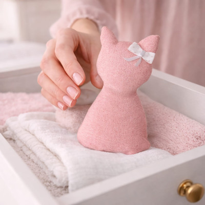 Profumabiancheria Cotone Rosa Orsetto Coniglio Gattino – Nascita