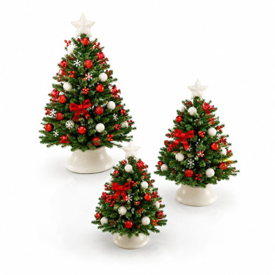 Albero di natale in porcellana di Capodimonte